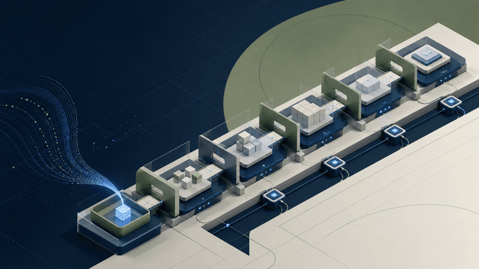 Modular software delivery pipeline with review gates and measured feedback loops